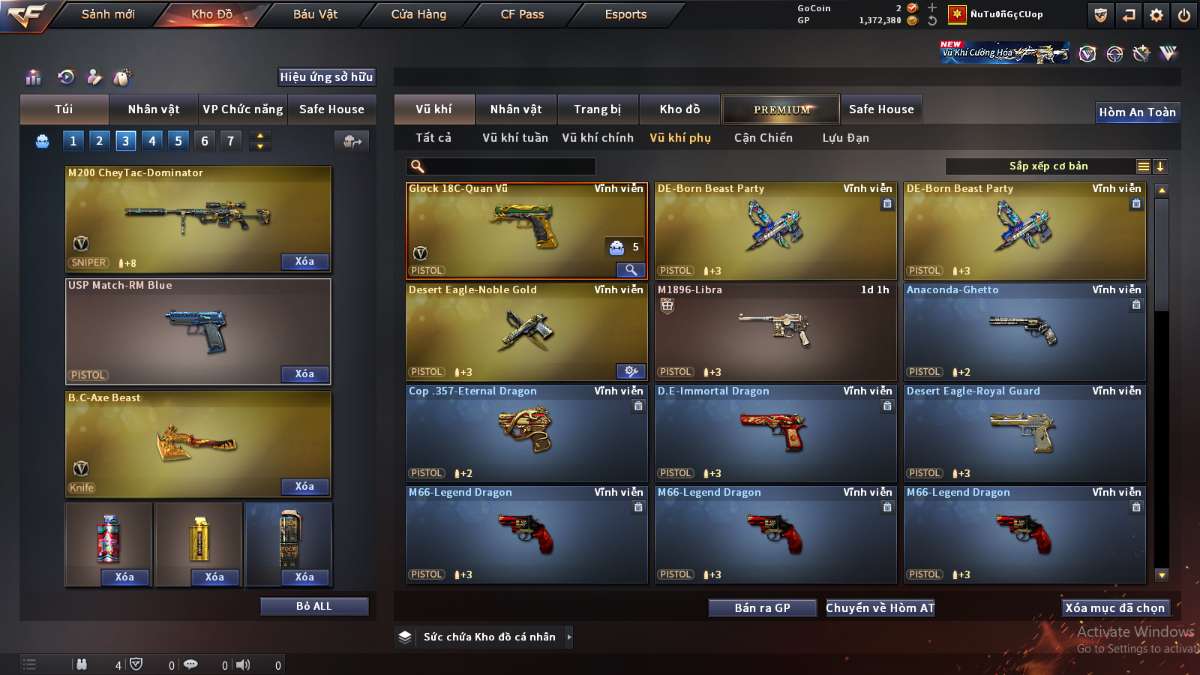 shop acc cf uy tin gia re